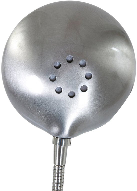 Lampe de table en acier Biron à 1 éclairage 7502ST avec bras pivotant et inclinable, socle de 17 cm, cordon de 185 cm, design classique, Mexlite