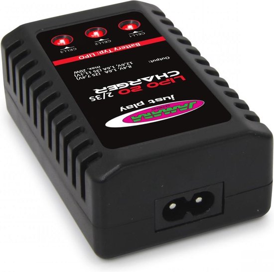 Chargeur Jamara Lipo 2s/3s 50/60 Hz 25 W noir