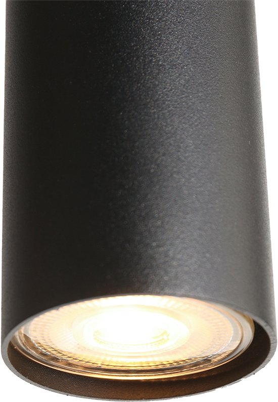 Steinhauer - lampe suspendue - Bollique LED - noir - verre métal verre fumé - Ø 60cm - E27 GU10 - 3800ZW