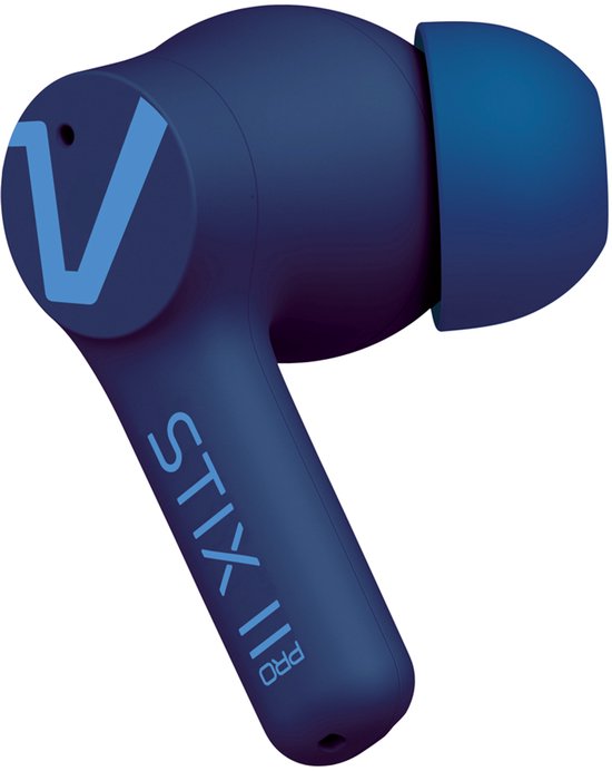 Veho STIX II Pro True Wireless Headphones Casque intra-auriculaire sans fil Appels/Musique/Sports/Everyday Bluetooth Bleu