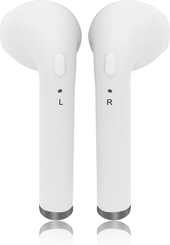 Denver Écouteurs sans Fil avec Étui de Chargement - Écouteurs sans Fil - Bluetooth - TWE36 - Blanc
