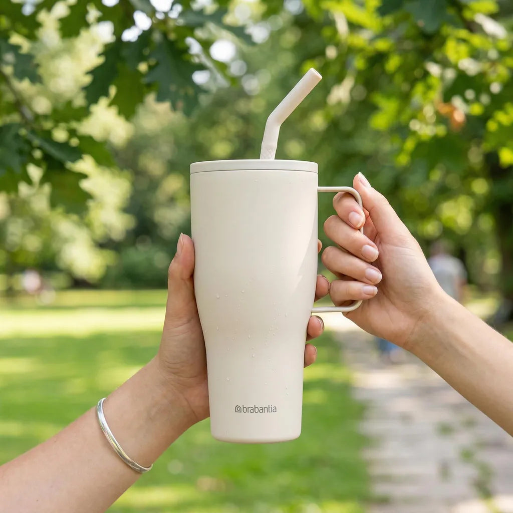 Gobelet isotherme Brabantia - Paille - 830 ml - 6 h/15 h - 20,4 x 13 cm