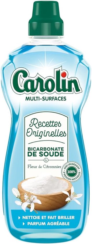 Carolin Nettoyant multi-surfaces Original au bicarbonate et à la fleur de citron, 1 L
