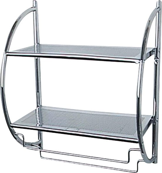 Wenko : étagère de douche et de baignoire Exclusive 45,5 x 54,4 cm, acier chromé