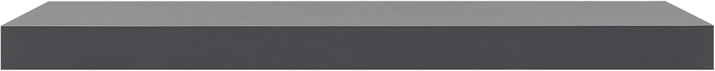 Woltu Floating Wallboard MDF Wall Rack Dark Grey - 80 x 22.9 x 3.8 cm