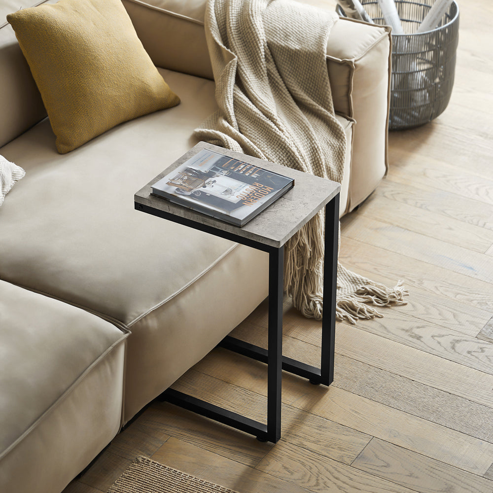 SoBuy FBT44-HG Table d'appoint - Support métal - 30x60x40 cm -Gris
