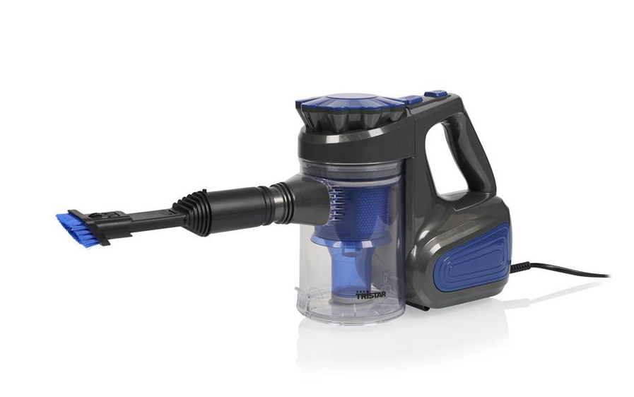Aspirateur Princess Steel 2-en-1 - Aspirateur à main - 600 W - Aspirateur pour interstices - Cordon d'alimentation de 6 mètres - Bleu