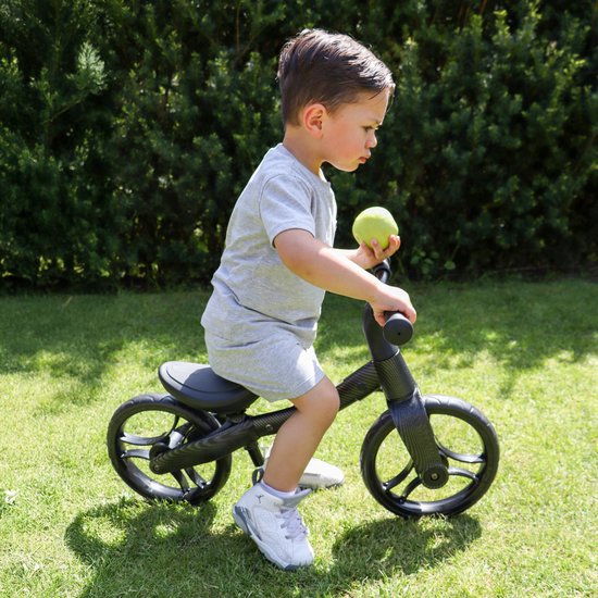 Sunny Balance Bike 3000 - Vélo d'équilibre en métal - À partir de 2 ans - Selle réglable - Aspect fibre de carbone