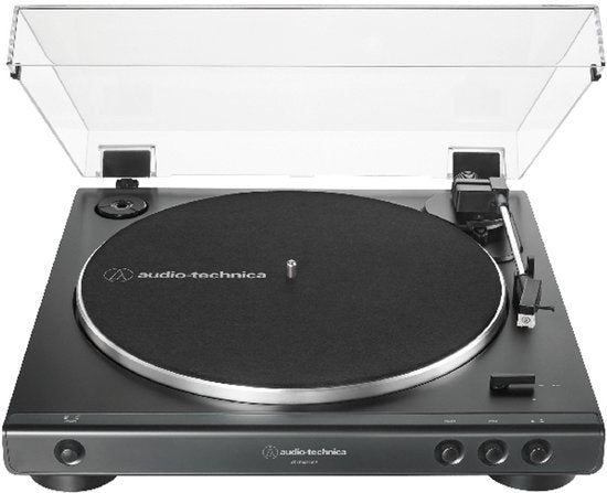 Platine vinyle à entraînement par courroie Audio-Technica AT-LP60XUSB, gris métallisé