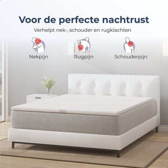 Best Life Surmatelas 160 x 200 cm - Surmatelas - Topdeck matelas 8 CM
