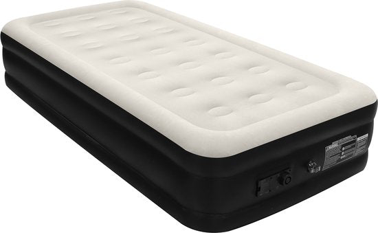 FLOAT - Matelas gonflable pour une personne avec pompe électrique intégrée - 191 x 99 x 38 cm - Matelas gonflable auto-gonflant pour une personne - Lit d'appoint Twin - NimbusRest