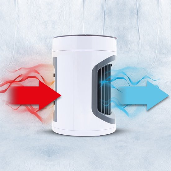 Livington SmartChill blanc - climatiseur portable - refroidissement par eau - climatiseur - 3 vitesses - effet rafraîchissant pendant 12 heures