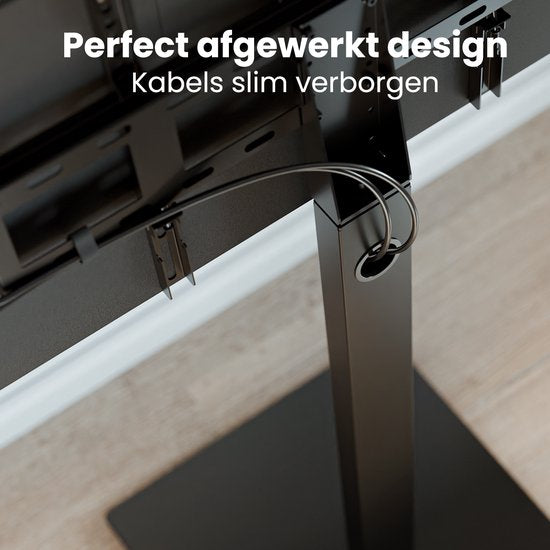 Auronic TV Stand - Pied TV - Réglable en hauteur - Pivotant - Inclinable - 37 à 90 pouces - Noir