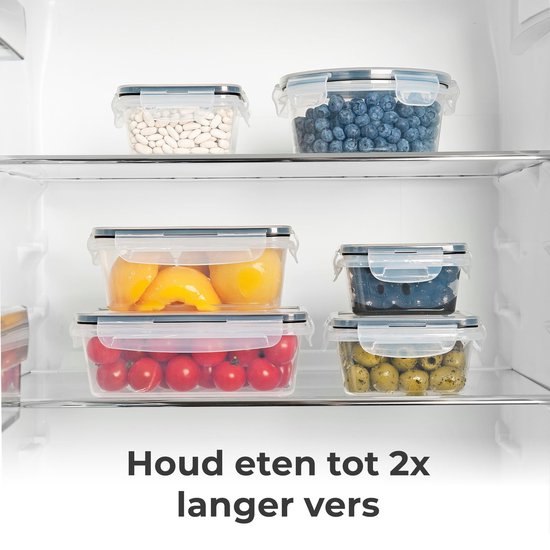 Stosh Freshness trays - Meal Prep Trays - Freezer trays - Food container - 12 pieces - Plastic - BPA free