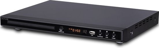 Lecteur DVD Denver avec HDMI, Supporte FULL HD, Lecteur CD, Décodeur Dolby Digital, USB / Péritel, DVH1245, Noir