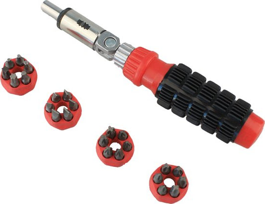 Tournevis à cliquet GS avec embouts 29 pièces - Tournevis à embouts | Jeu de tournevis avec Torx + Hex + Pozi