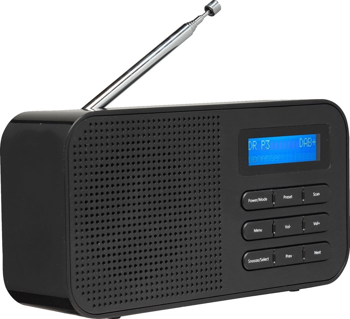 Denver DAB Radio - Radio de cuisine - Radio portable - Batteries et secteur - DAB42 - Noir
