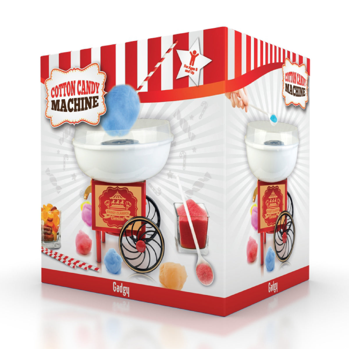Gadgy Suikerspinmachine - Suikerspin Machine incl. maatlepel - Suikerspinmakers - Kinderfeestje - Suikerspinmachines
