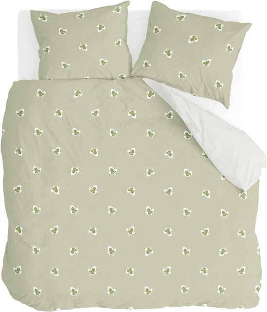 Walra Housse de couette Glossy Grapevine - 200x220 - 100% Coton (BCI) - Vert