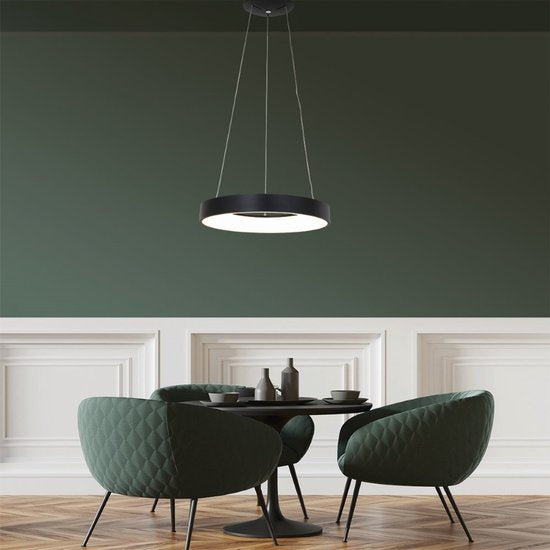 Suspension Steinhauer Ringlede - Ronde - Réglable - 48 cm - Noire