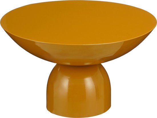 Mica Decorations Table d'appoint Celise - H28 x Ø47 cm - Métal - Brun
