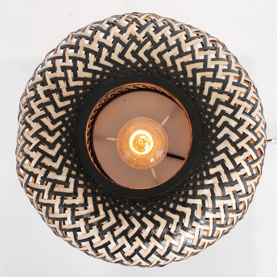 Lampe de table Steinhauer Maze - couleur naturelle - métal - 30 cm - douille E27 - 3131BE