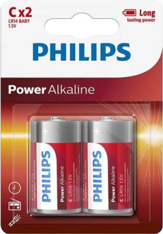 Philips LR14P2B - Pile C - 2 pièces