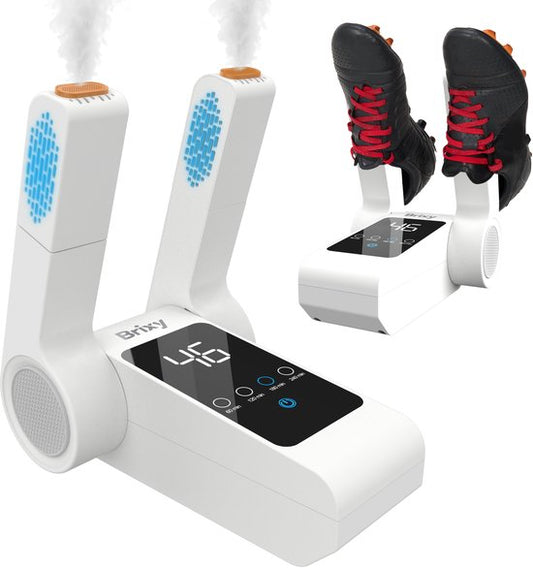 Brixy Shoe Dryer & Shoe Freshener - Ozone - Fonction de séchage - Shoe Dryer Fresh - Sèche-chaussures - Blanc