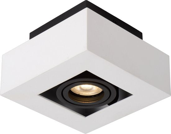 Lucide XIRAX - Spot de plafond (lampe de plafond) - LED « Dim to warm » - GU10 - 1x5 W 2200 K/3000 K - Blanc