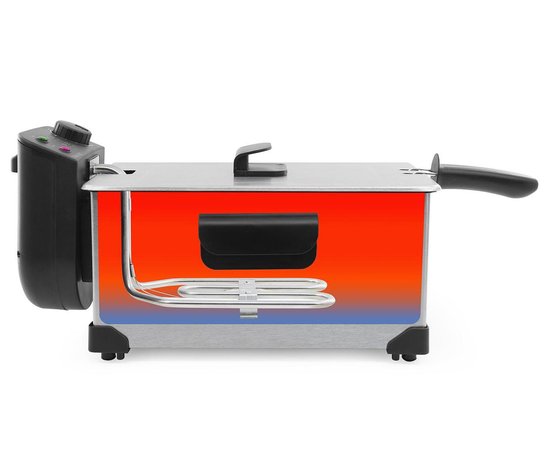 Tomado TDF3001S - Friteuse - Capacité 3 litres - 2200 watts - Friteuse zone froide - Acier inoxydable