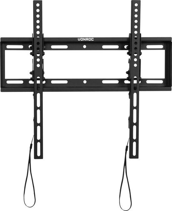 VONROC Support TV - Support TV mural inclinable pour 37 à 75 pouces - Universel jusqu'à 50 kg. - Matériel de montage inclus