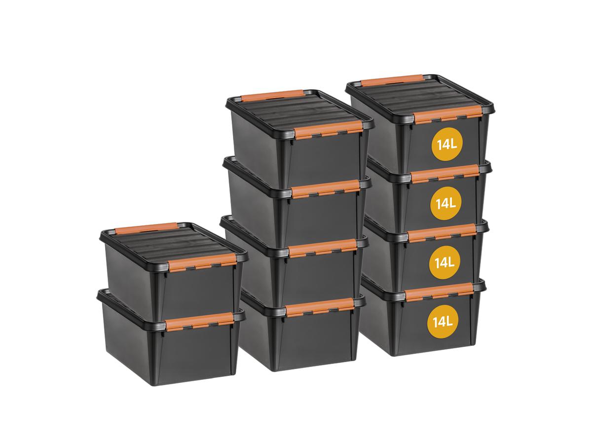 Boîte de rangement Orthex SmartStore Pro 15 - Empilable - 14 litres - Noir