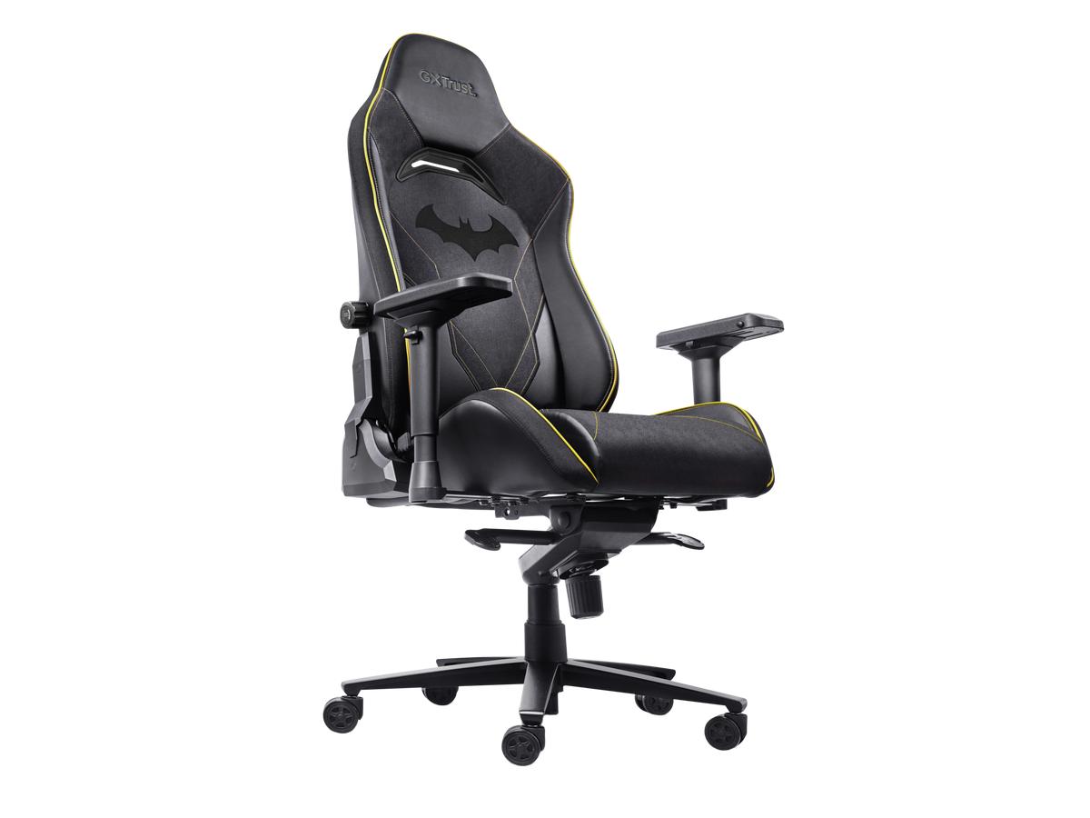 Fauteuil gaming Trust GXT 721BM Ruya Pro - Édition Batman - Design ergonomique - Noir/Jaune