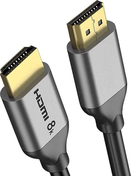 HDMI vers HDMI 8K@60hz - Nylon - Gris moderne - 3M