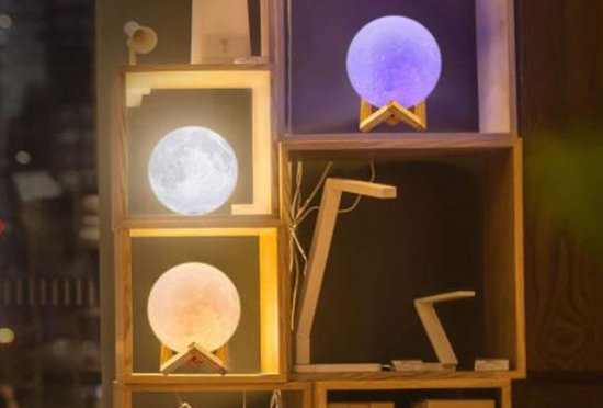 Vlectro Moon Sleep - 16 Couleurs - Dimmable/Sans fil - 22x22x22cm