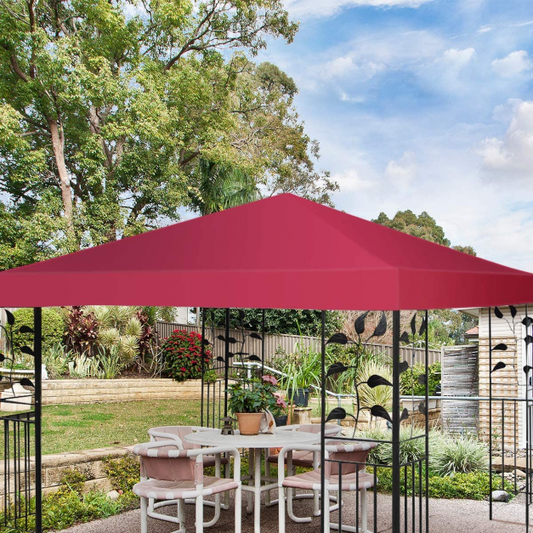 Coast Toit de remplacement pour pavillon - 3 x 3 m avec velcro - rouge bourgogne