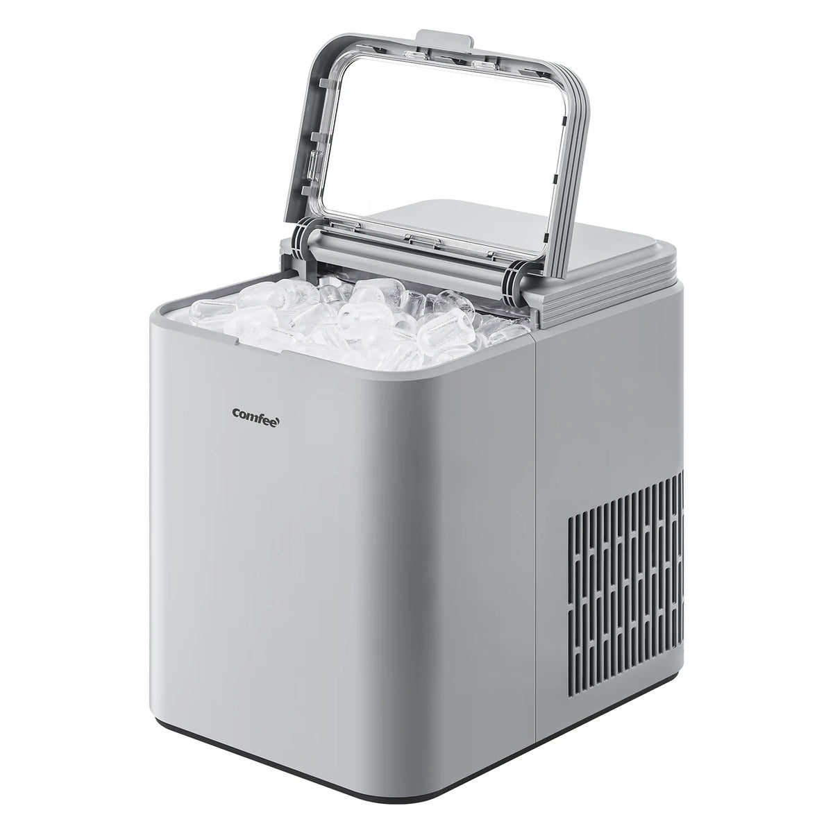 Machine à glaçons « Comfee » grise - 12 kg/24 h - Glaçons en 6 minutes - Autonettoyante
