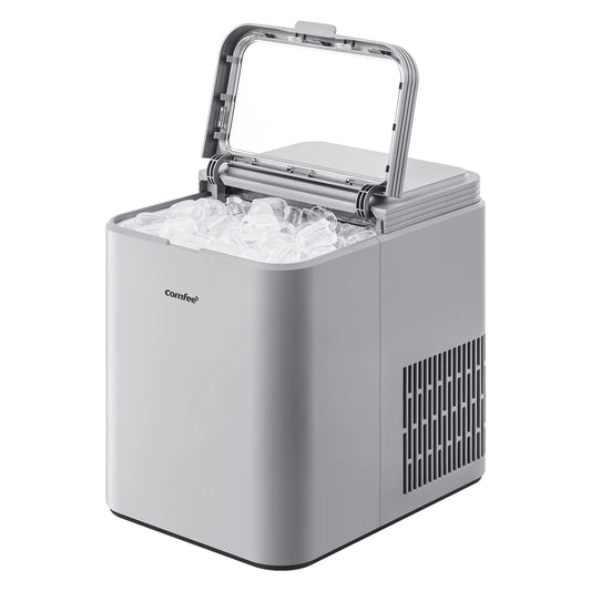 Machine à glaçons « Comfee » grise - 12 kg/24 h - Glaçons en 6 minutes - Autonettoyante