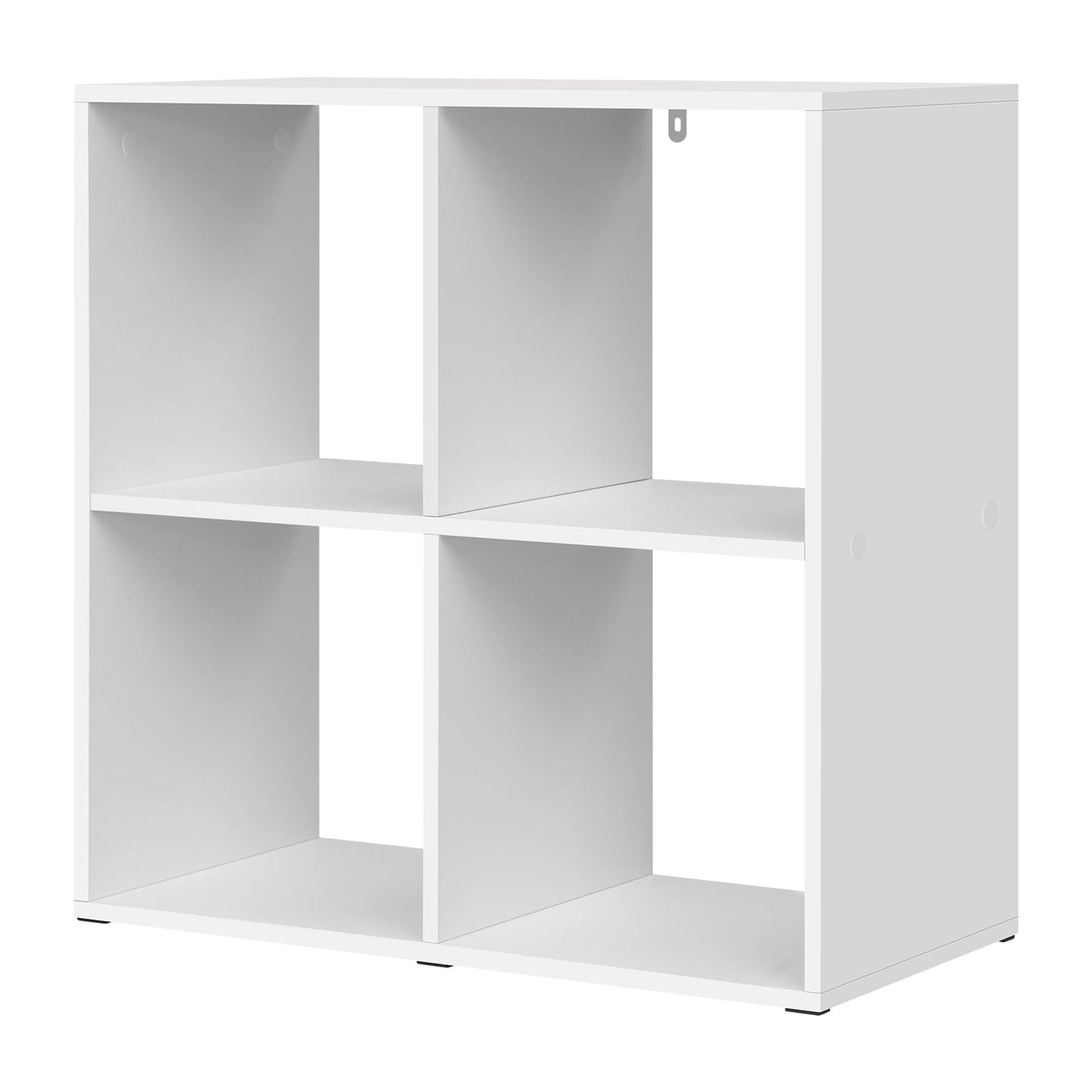 Bibliothèque cubique WOLTU SK053ws - 4 compartiments ouverts - chêne clair - 60 x 60 x 29 cm