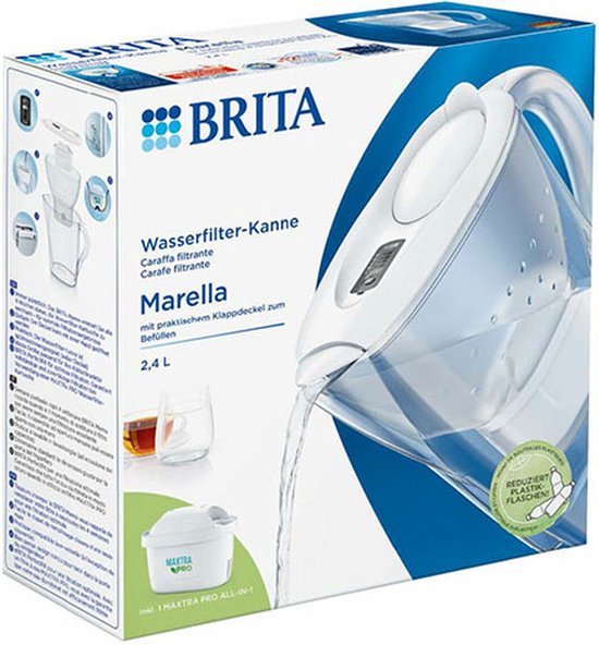 Carafe filtrante BRITA Marella 2,4 L + cartouche filtrante MAXTRA PRO 1051118