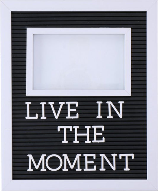 ArtiCasa tableau de lettres avec cadre photo - 188 lettres - 28x23x3cm