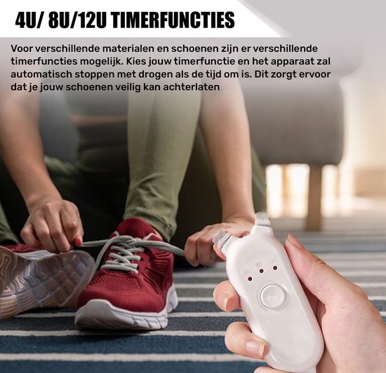 TibaGoods Professional Shoe Dryer & Shoe Freshener - Séchoir à chaussures - Fonction UV - Fonction minuterie