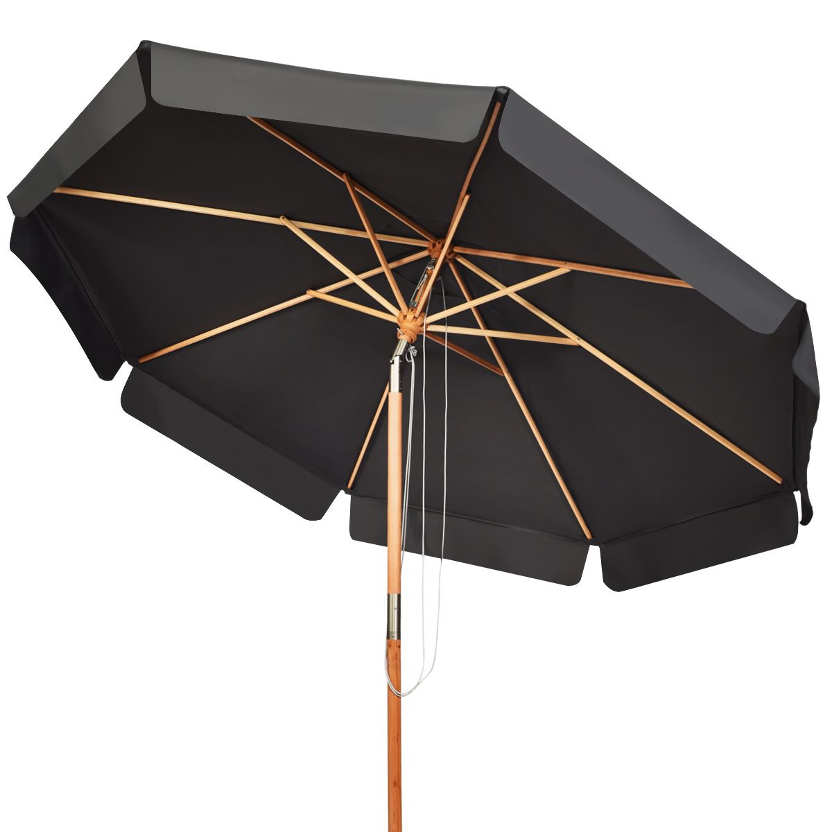 Parasol Coast Terrace - Ø3m - 8 mâts - Noir