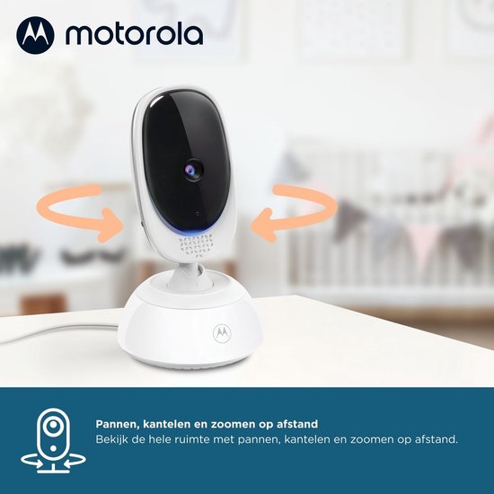 Babyphone Motorola Nursery avec caméra - Baby Monitor VM75 - Caméra pour bébé avec écran couleur, communication bidirectionnelle, berceuses et vision nocturne infrarouge - Portée de 300 m