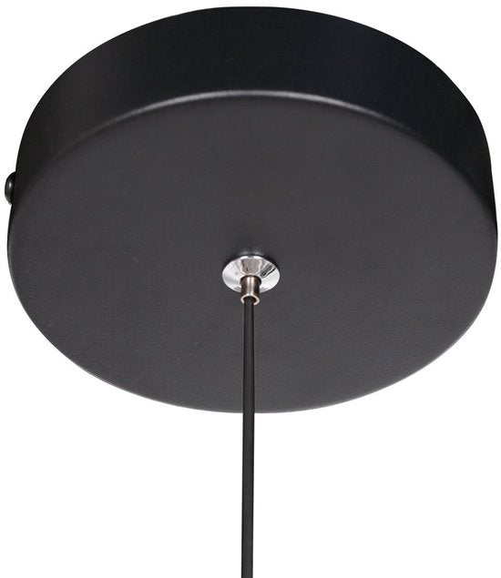 Suspension Geripu Ø 15 cm, couleur ambre - hauteur réglable - plastique et métal - Mexlite