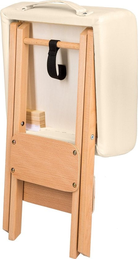 tectake - Coussin de massage avec 2 coussins à rouleaux beige 400430