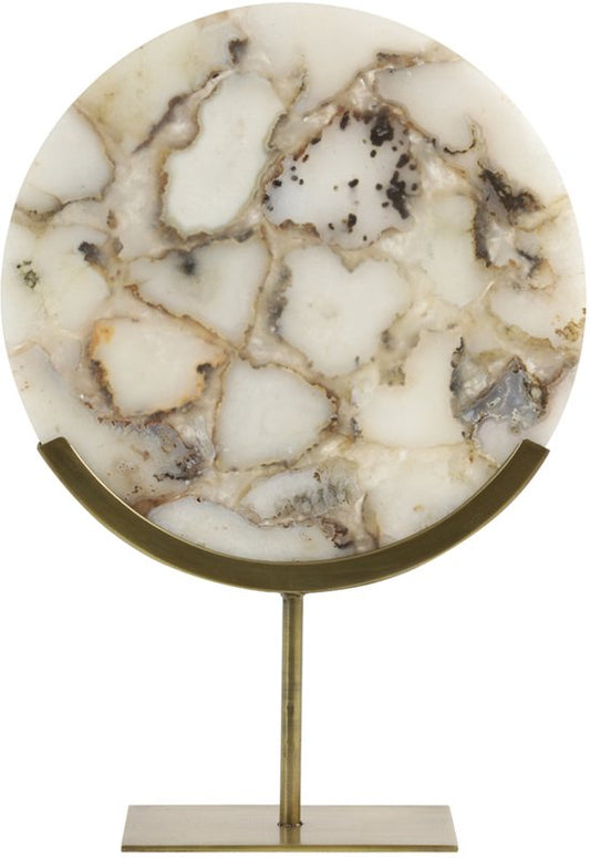 Light & Living - Décoration GOUYA - 35 x 12 x 50 cm - Blanc