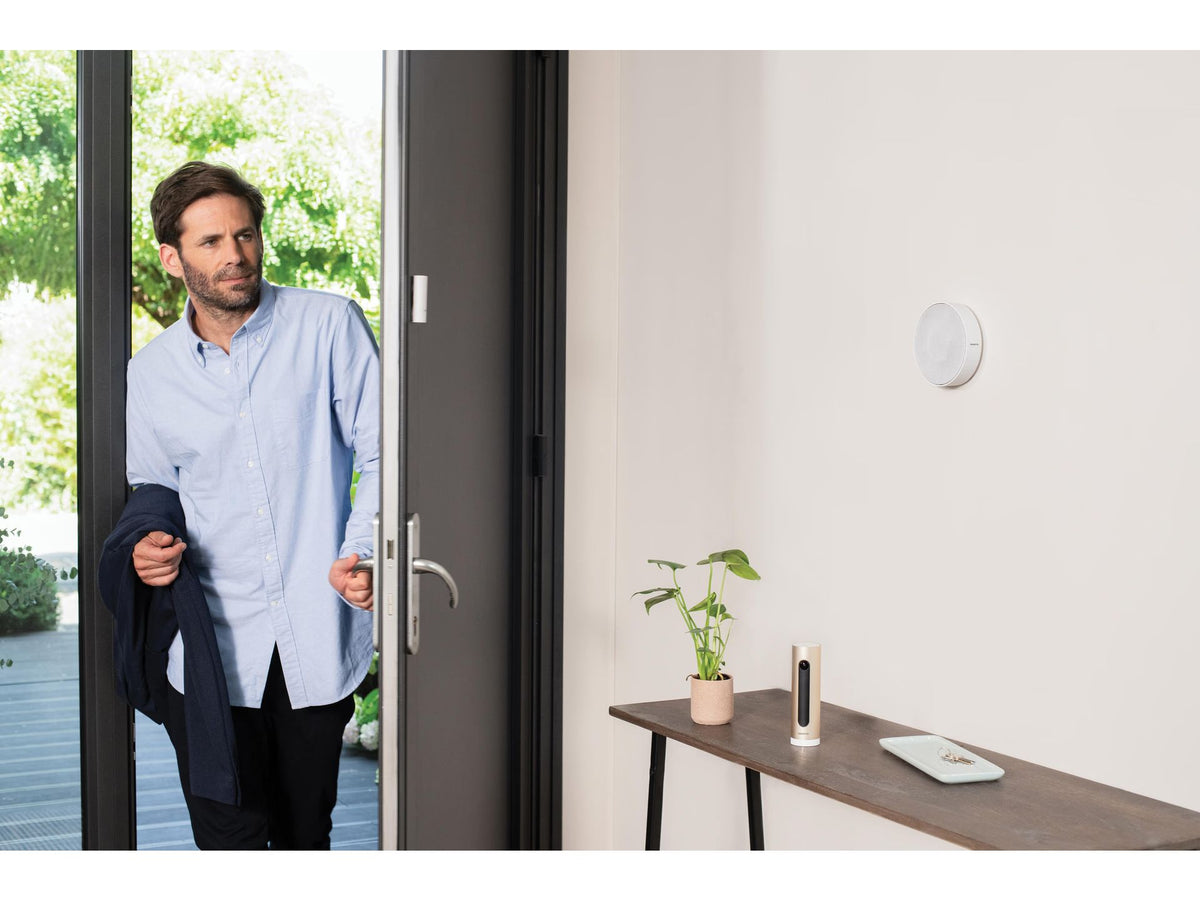 Système d'alarme intelligent Netatmo avec caméra - Reconnaissance faciale et sirène de 110 dB - 165 x 65 x 65 mm