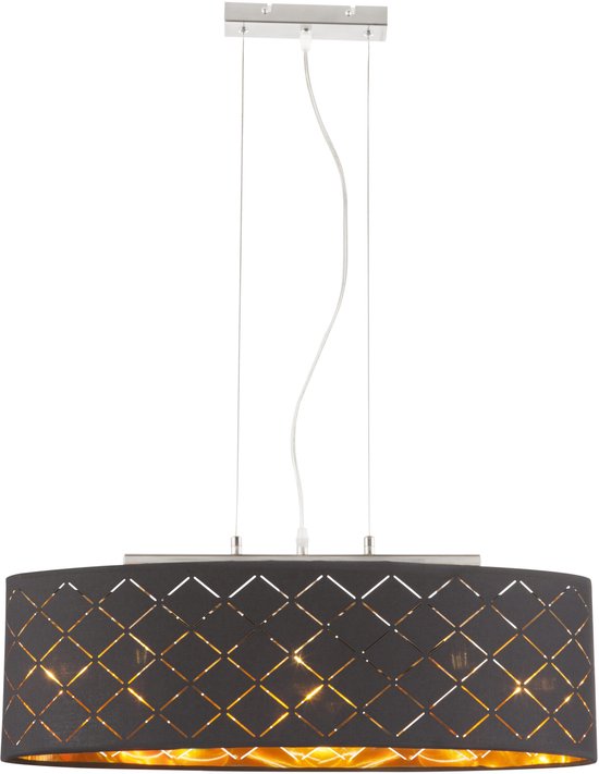 Globo - suspension - Gunther - noir - métal - grande lampe de table - LED_E27 - 15229H2LMDS