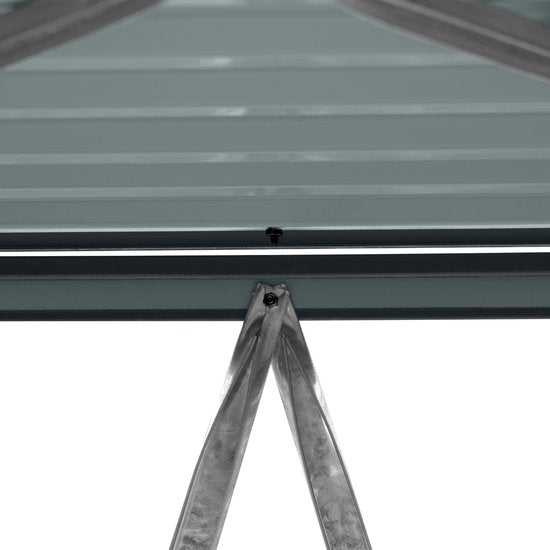 AXI Owen - Abri métallique pour conteneur, couleur anthracite - Abri pour 1 conteneur à déchets – Capacité max. 240 L – Bonne ventilation